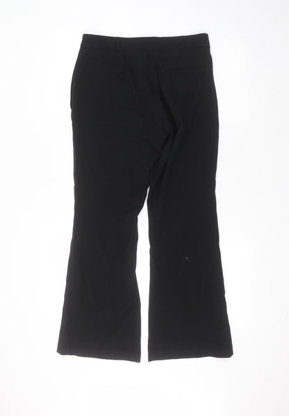 Womens UK Size 10 Marks and Spencer Regular Fit  Black Trousers