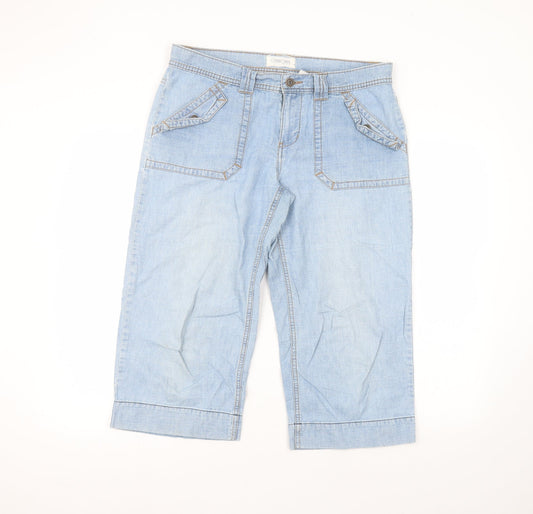 Cherokee Womens Blue  Cotton Straight Jeans Size 12 L20 in Regular
