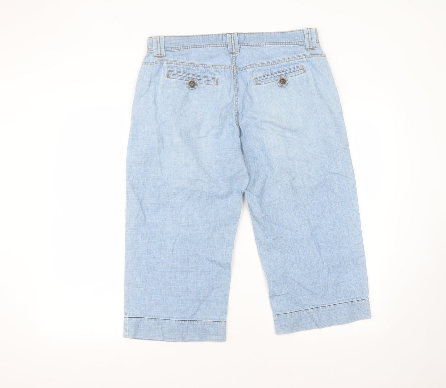 Cherokee Womens Blue  Cotton Straight Jeans Size 12 L20 in Regular