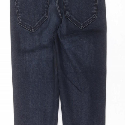 Topshop Womens Blue  Cotton Skinny Jeans Size 28 in L32 in Regular