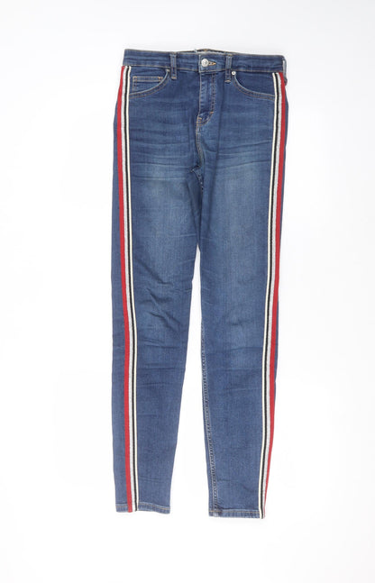 Mens UK Size 28 in Topshop Regular Fit Skinny Blue Jeans