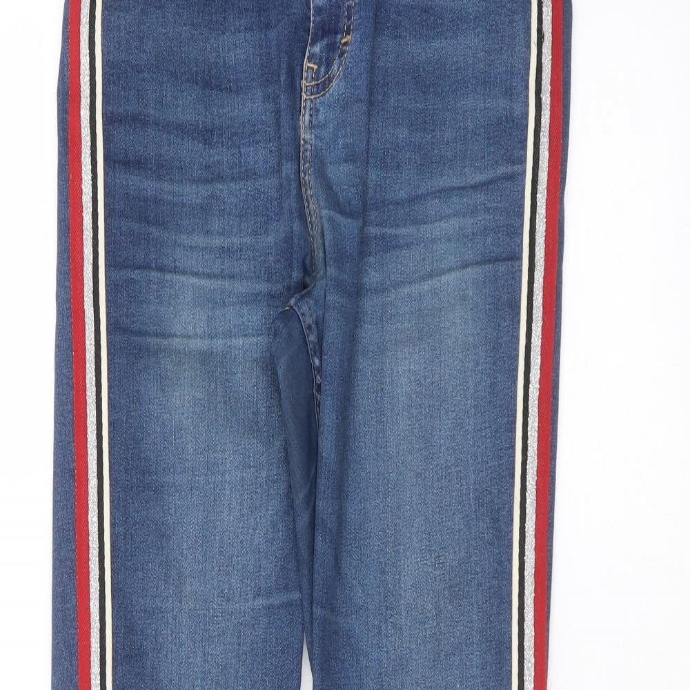 Mens UK Size 28 in Topshop Regular Fit Skinny Blue Jeans