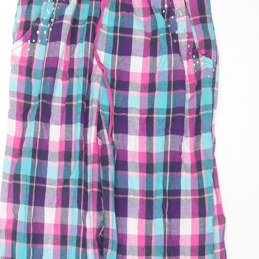 F&F Womens Pink  Cotton Trousers  Size M L26 in Regular