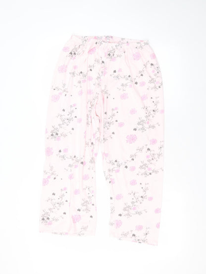 BM Womens Pink  Polyester Trousers  Size 12 L22 in Regular