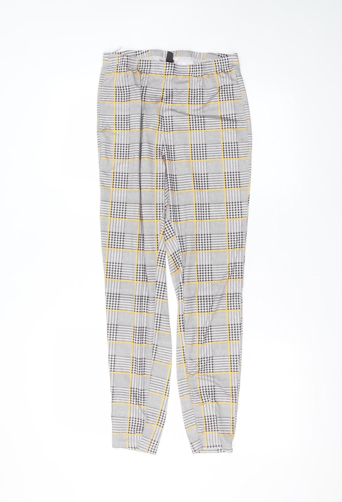 SheIn Womens White  Polyester Trousers  Size M L25 in Regular