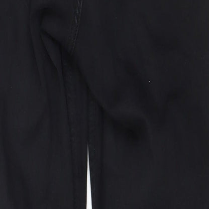 Topshop Womens Black  Cotton Skinny Jeans Size 26 in L26 in Regular