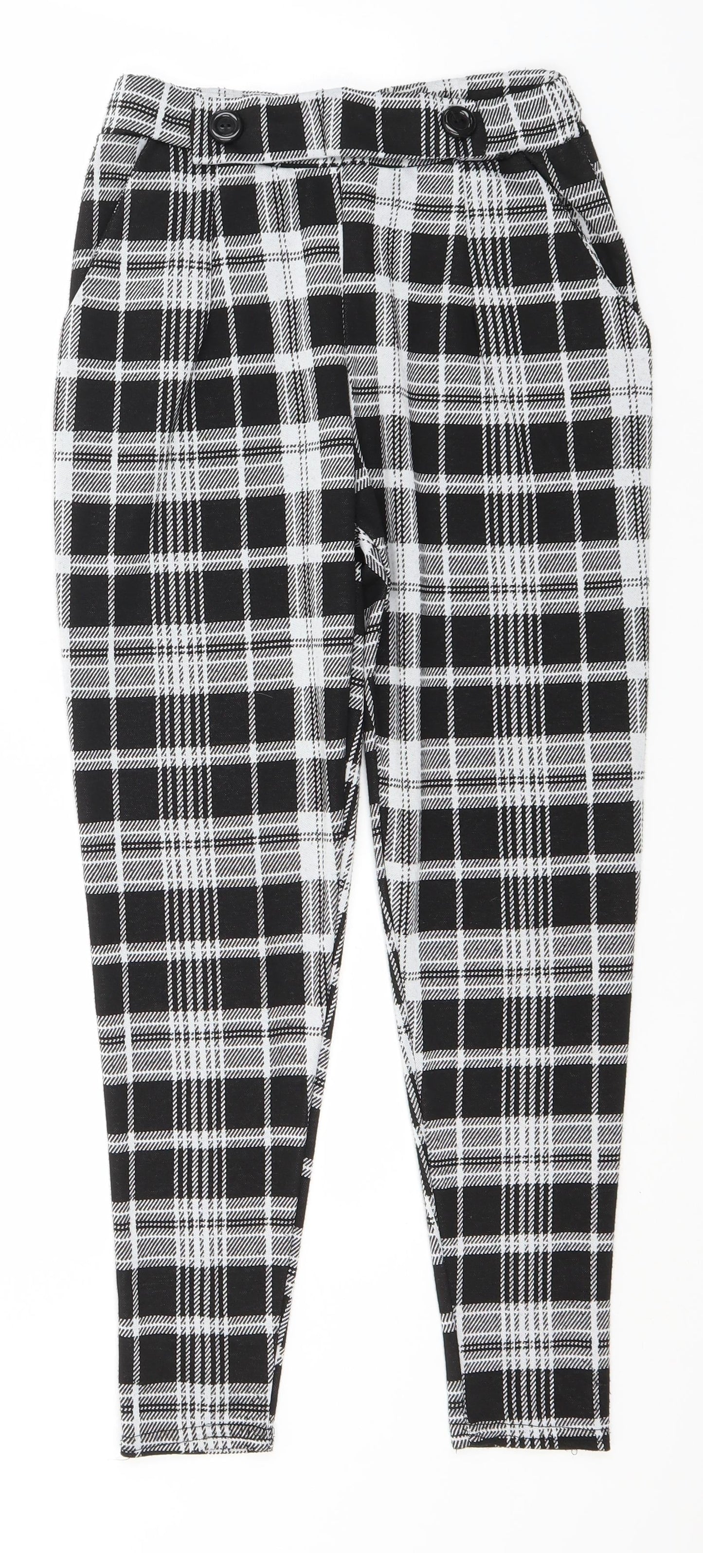 Womens UK Size 8 Quiz Regular Fit  Black Trousers