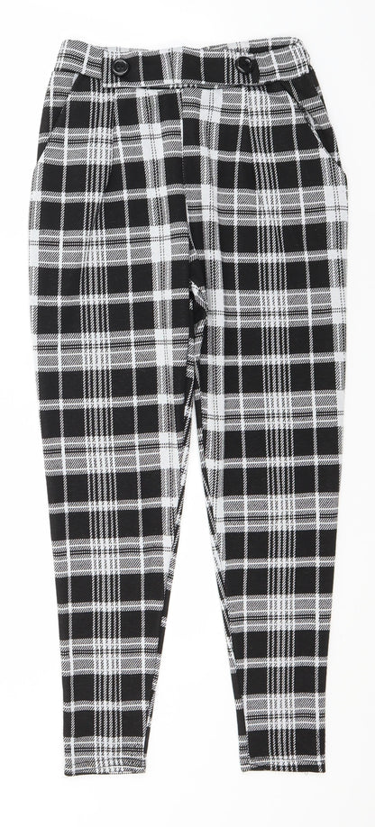 Womens UK Size 8 Quiz Regular Fit  Black Trousers
