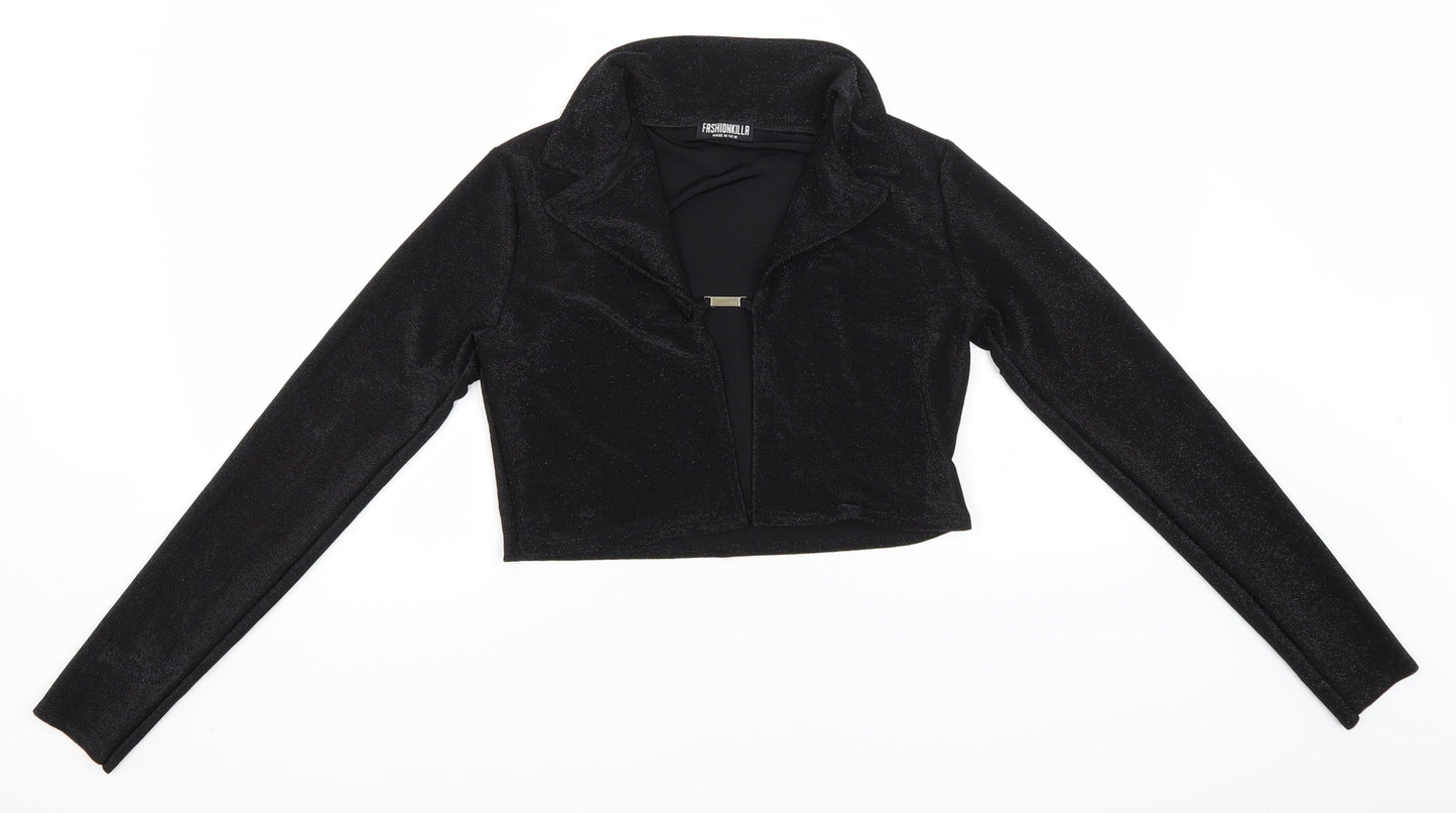 Fashionkilla Womens Black   Jacket  Size 12