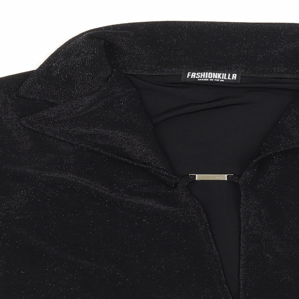 Fashionkilla Womens Black   Jacket  Size 12