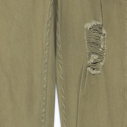 Denim & Co. Mens Green  Cotton Skinny Jeans Size 30 in L32 in Regular