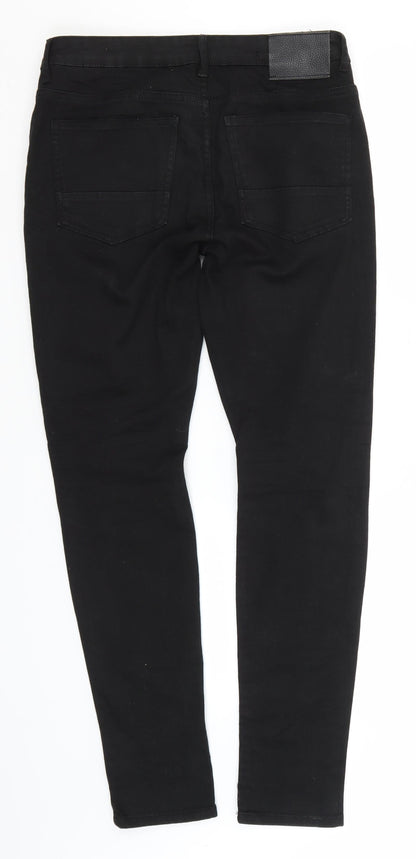 Denim & Co. Womens Black  Cotton Skinny Jeans Size 30 in L30 in Regular