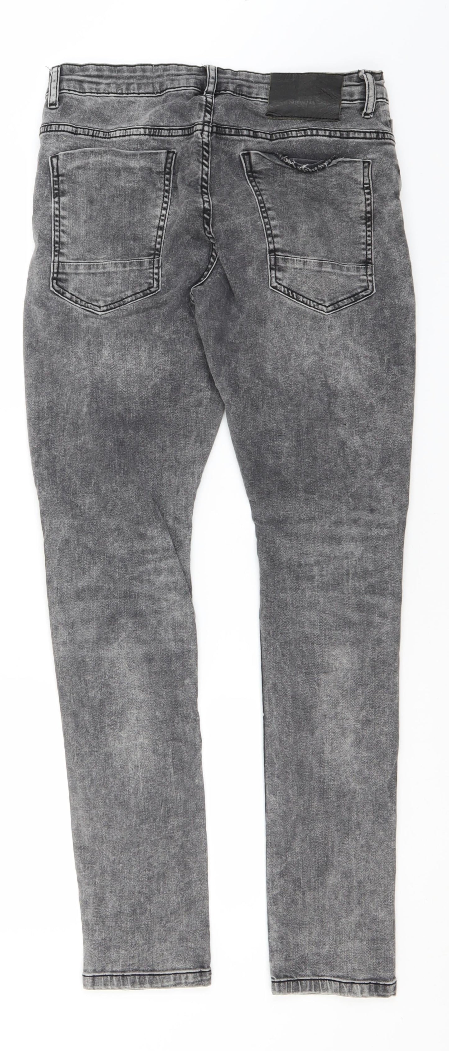 Denim & Co. Womens Grey  Cotton Skinny Jeans Size 30 in L30 in Regular