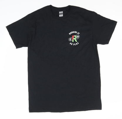 Mens UK Size M Gildan Black  T-Shirt