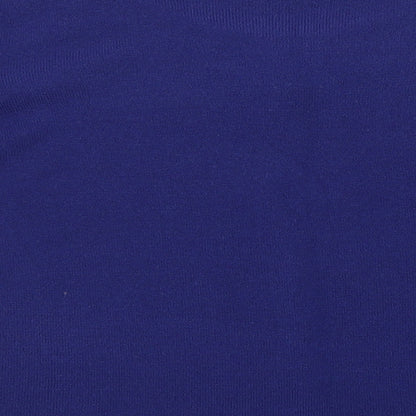 BM Womens Purple Round Neck  Acrylic Pullover Jumper Size M