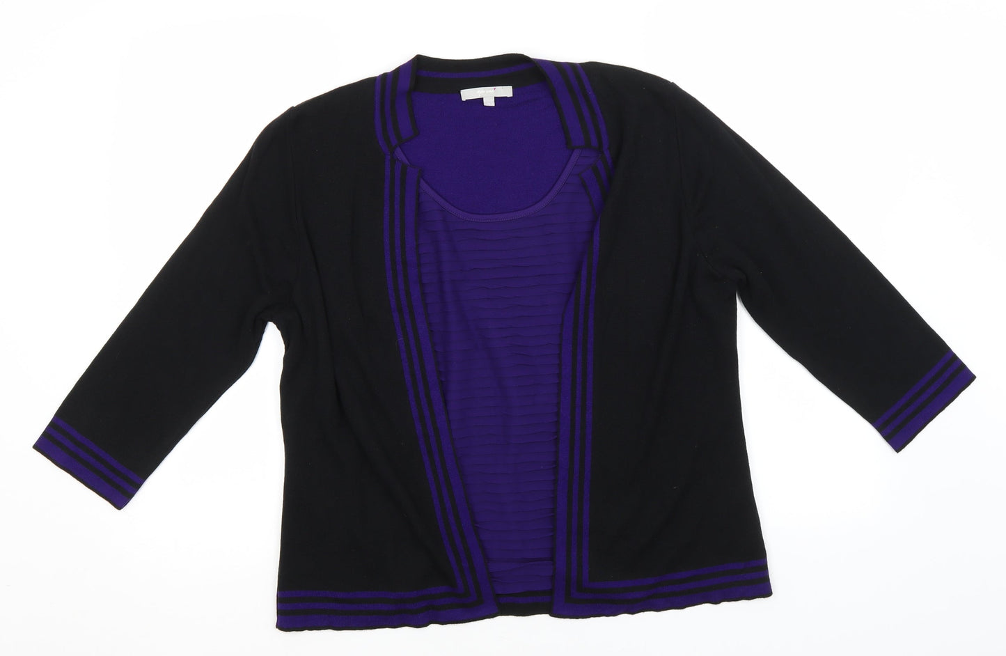 Womens UK Size 16 Per Una Black Pullover Jumper