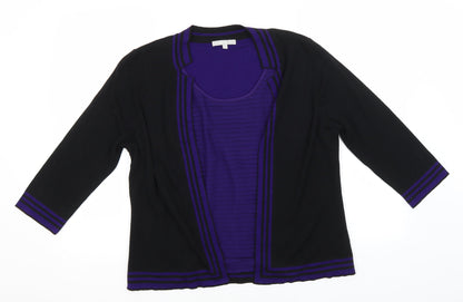 Womens UK Size 16 Per Una Black Pullover Jumper