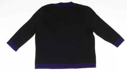 Womens UK Size 16 Per Una Black Pullover Jumper