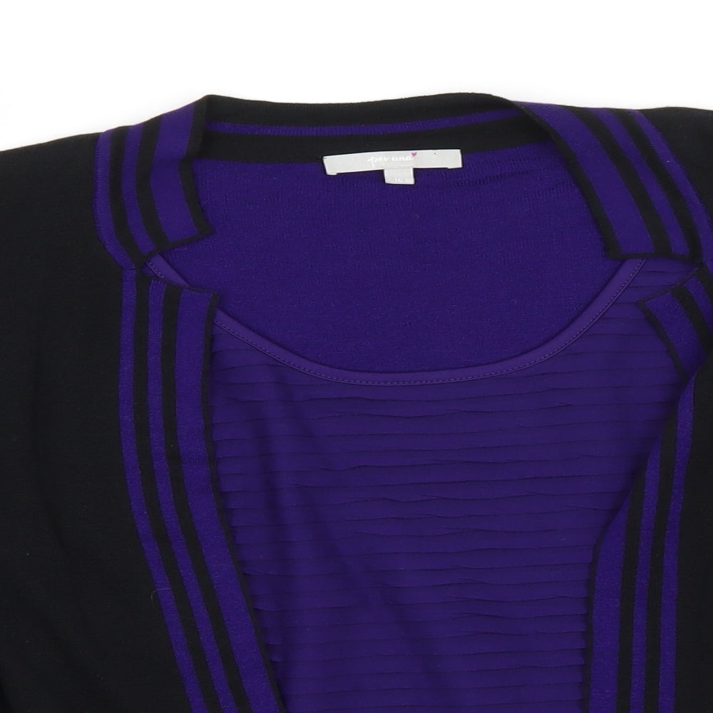 Womens UK Size 16 Per Una Black Pullover Jumper