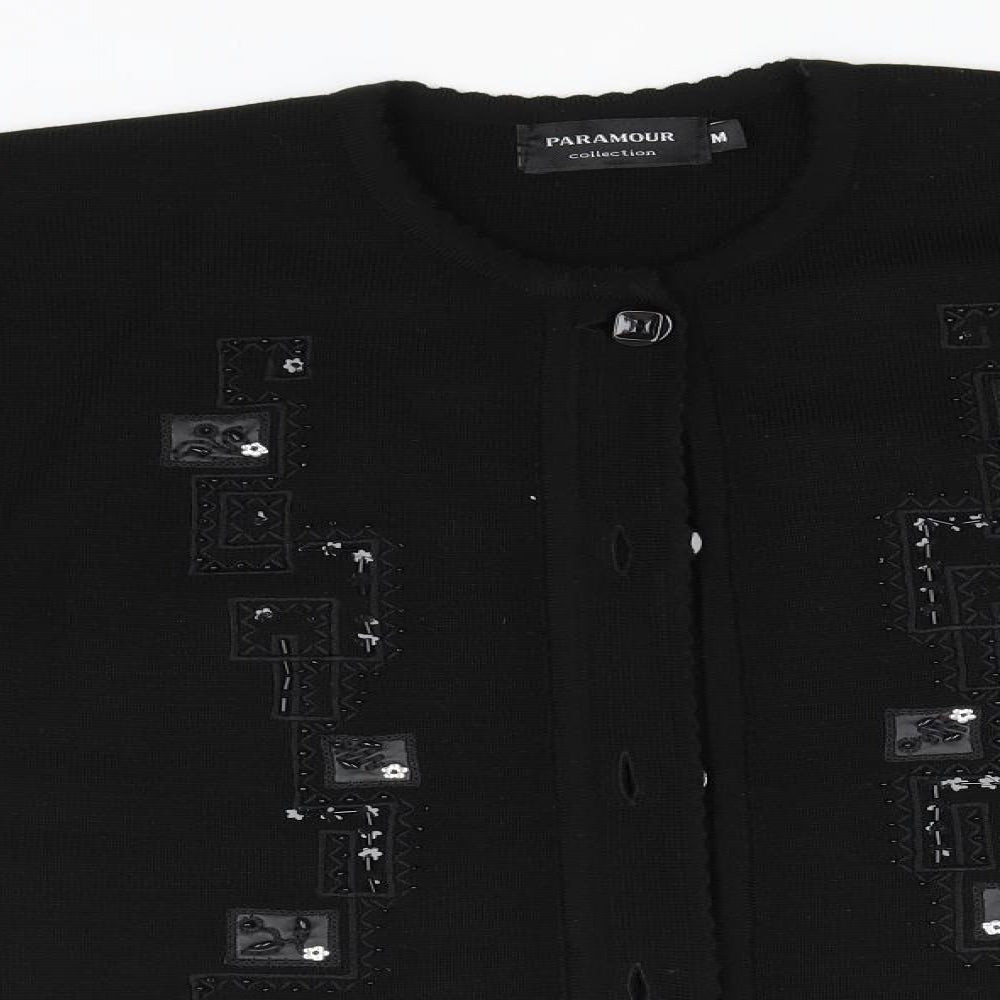 Paramor Womens Black   Overcoat Coatigan Size M