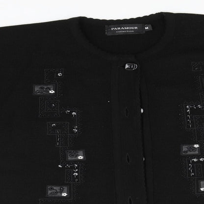 Paramor Womens Black   Overcoat Coatigan Size M