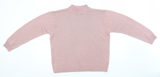 Damart Womens Grey High Neck  Acrylic Pullover Jumper Size 14