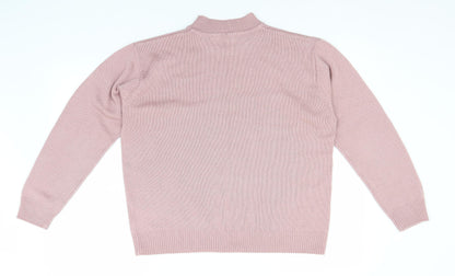 Damart Womens Grey High Neck  Acrylic Pullover Jumper Size 14