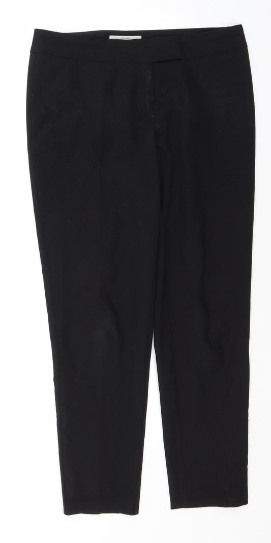 George Womens Black  Polyester Trousers  Size 12 L28 in Regular
