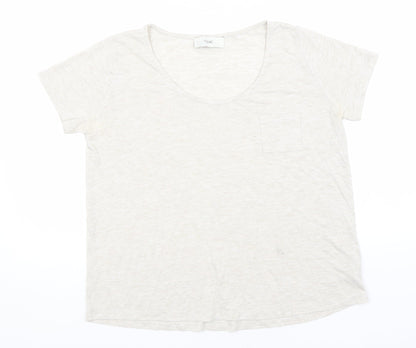 NEXT Womens Green  Viscose Basic T-Shirt Size 10 Round Neck