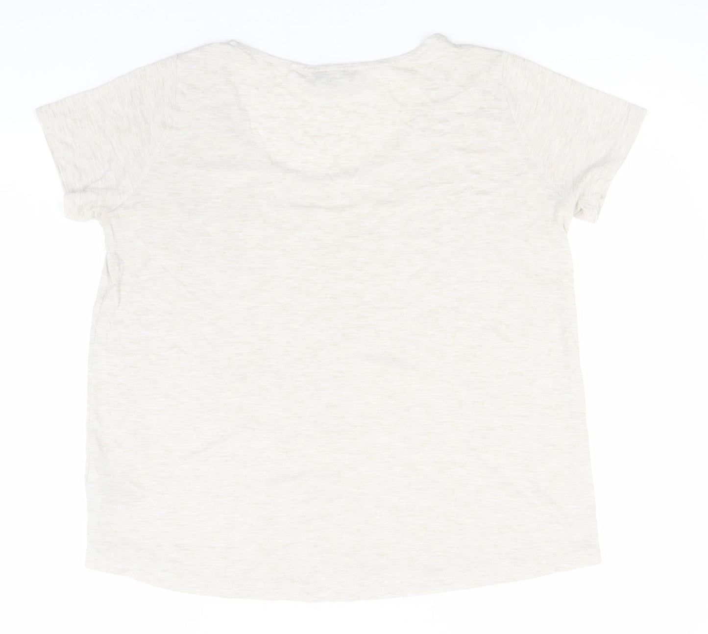 NEXT Womens Green  Viscose Basic T-Shirt Size 10 Round Neck