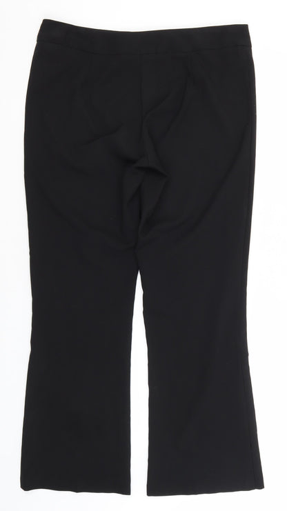 George Womens Black  Polyester Trousers  Size 14 L30 in Regular