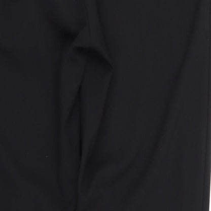 George Womens Black  Polyester Trousers  Size 14 L30 in Regular
