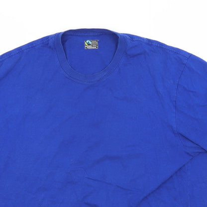 Womens UK Size L Marks and Spencer Blue Basic T-Shirt