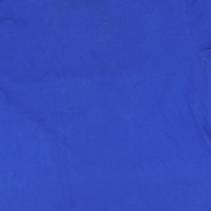 Womens UK Size L Marks and Spencer Blue Basic T-Shirt