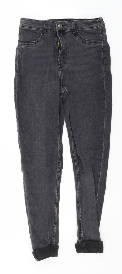 Womens UK Size 10 Divided Regular Fit Skinny Grey Jeans