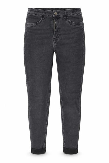 Front view of Divided women’s grey cotton skinny jeans, size UK 10, 24-inch leg regular