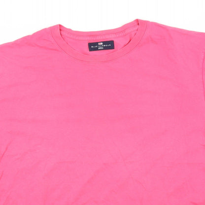 Womens UK Size L Blue Harbour Pink Basic T-Shirt