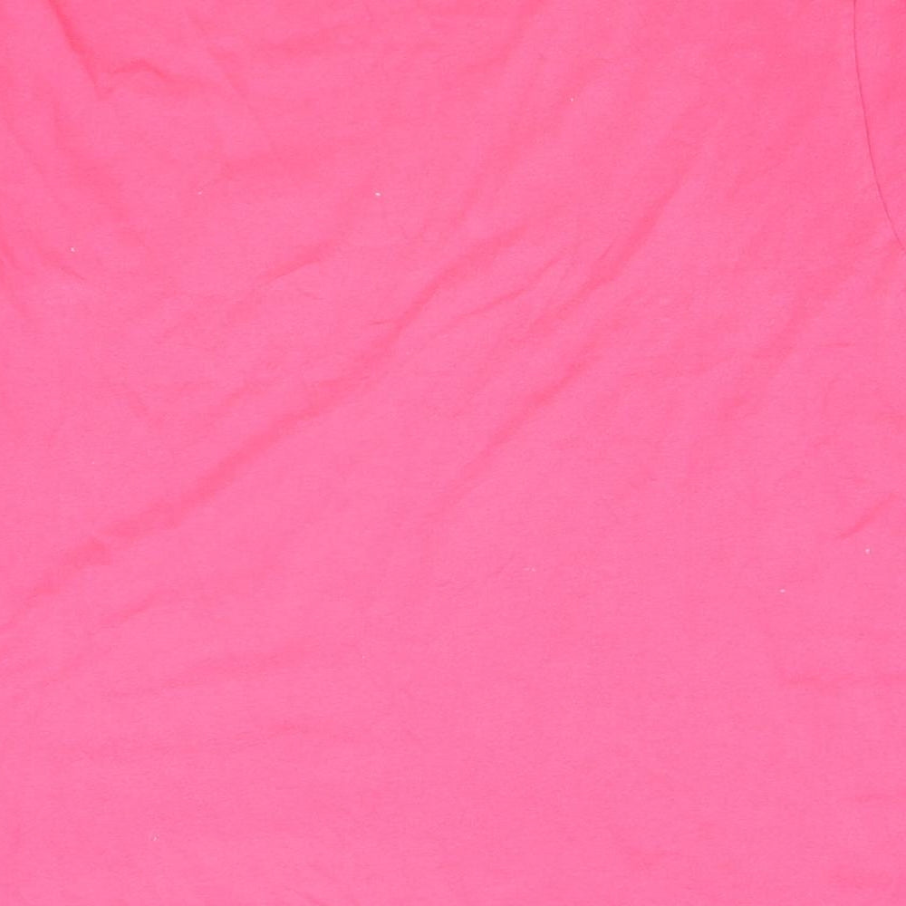 Womens UK Size L Blue Harbour Pink Basic T-Shirt