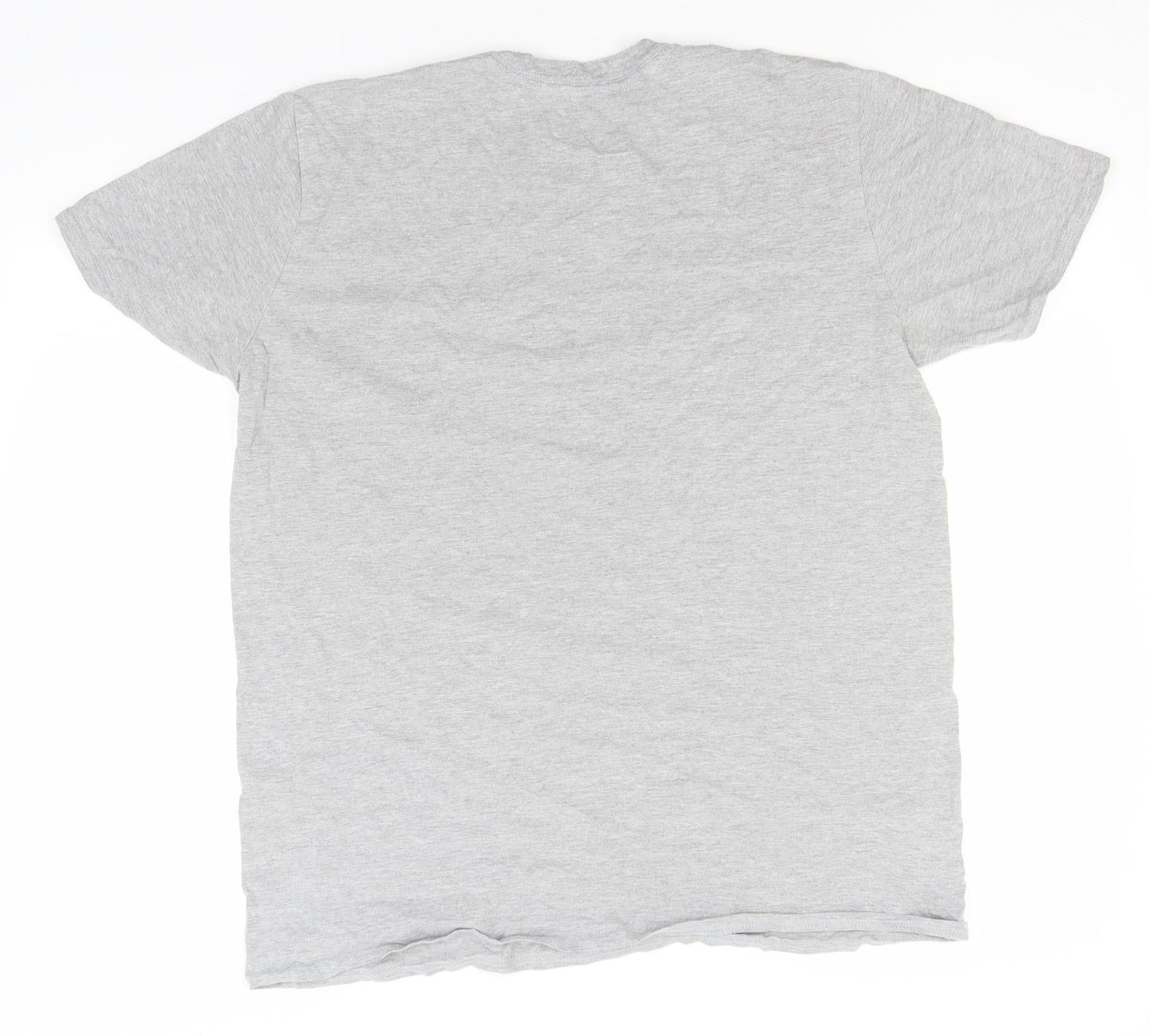 Preworn Mens Grey    T-Shirt  Round Neck  - Moody