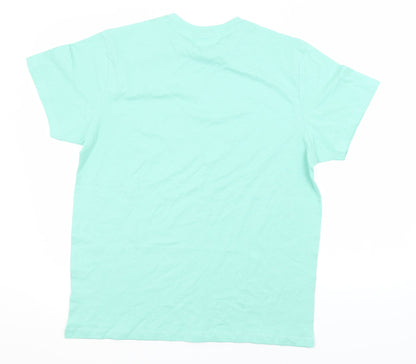 Primark Mens Green  Cotton  T-Shirt Size L Round Neck