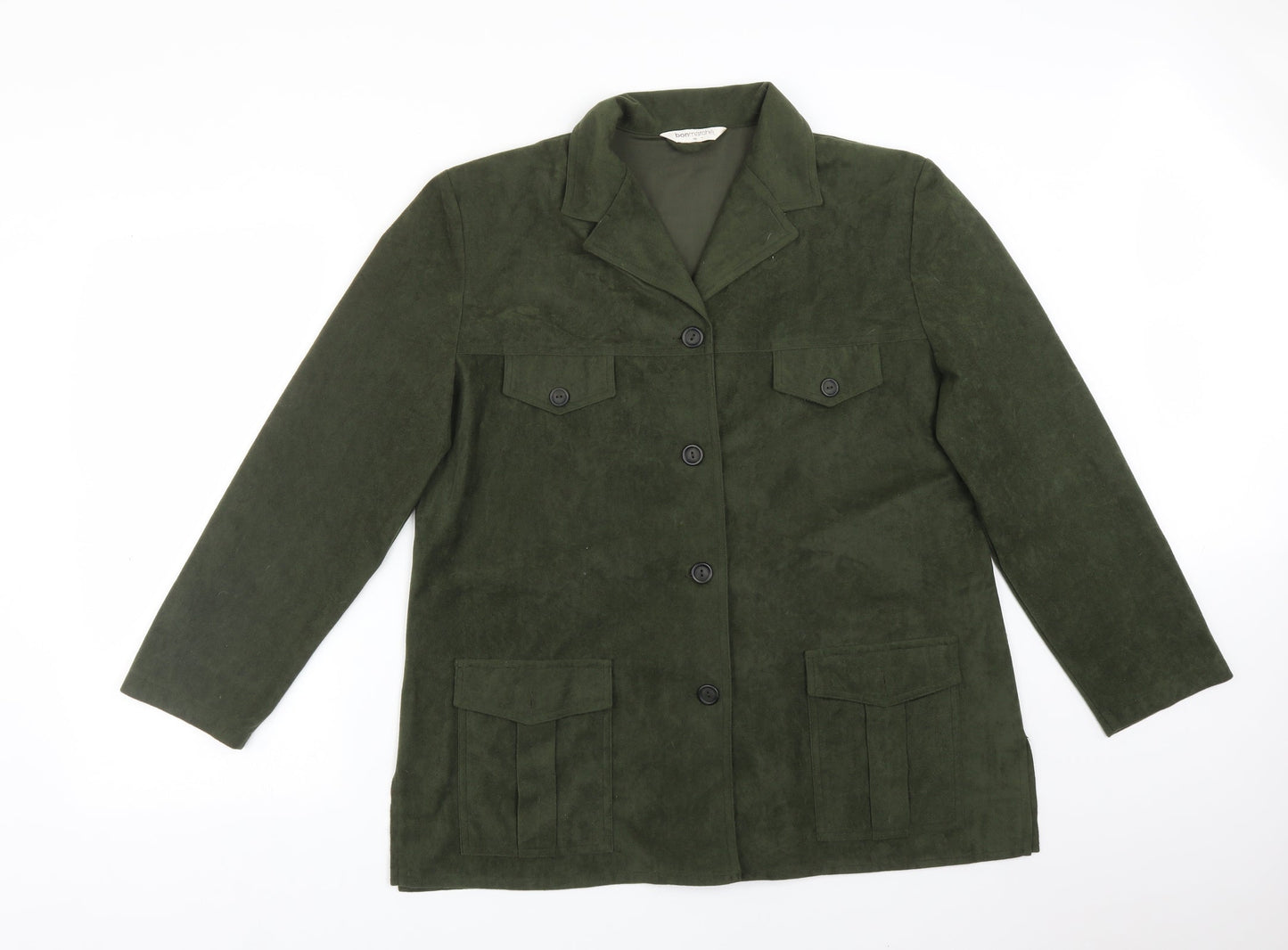 Womens UK Size 16 BONMARCHE Green Jacket