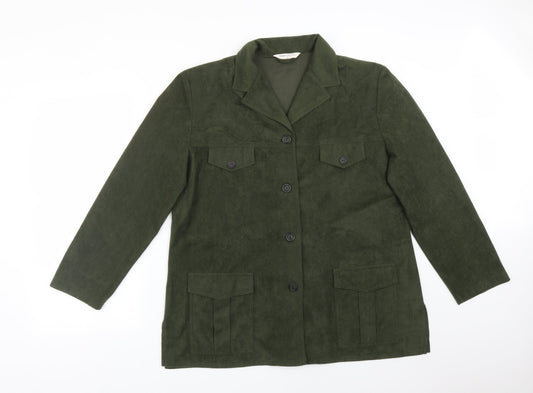 Womens UK Size 16 BONMARCHE Green Jacket