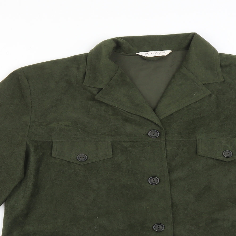Womens UK Size 16 BONMARCHE Green Jacket