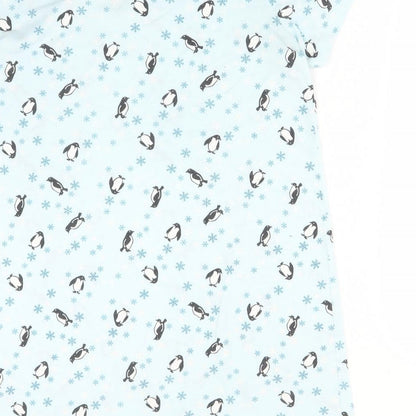 BONMARCHE Womens Blue Animal Print Polyester  Dress Size 14   - PENGUIN SNOWFLAKES