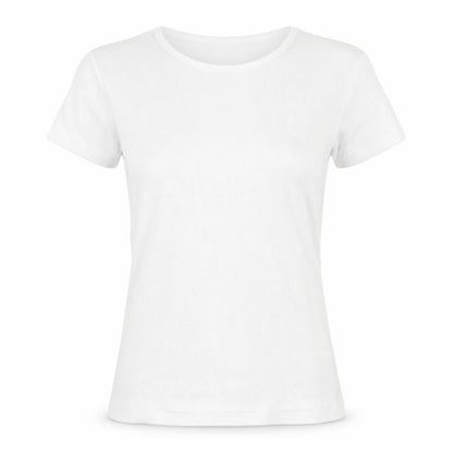 Preworn Womens White Striped  Basic T-Shirt Size 14 Crew Neck