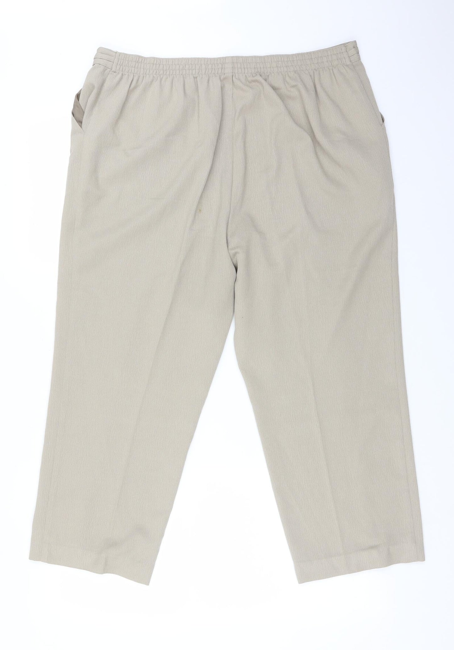 Womens UK Size 16 M&S Regular Fit  Beige Trousers