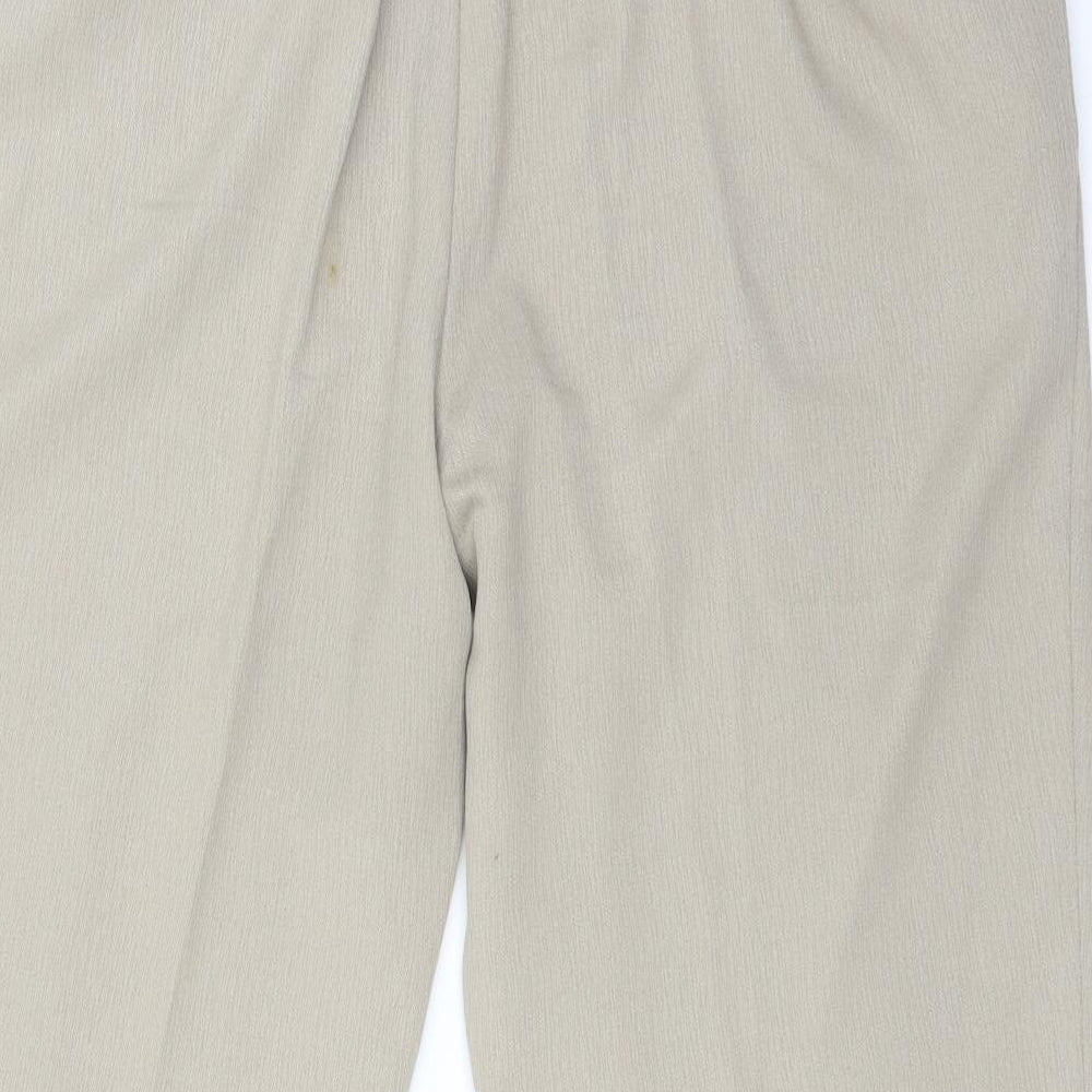 Womens UK Size 16 M&S Regular Fit  Beige Trousers