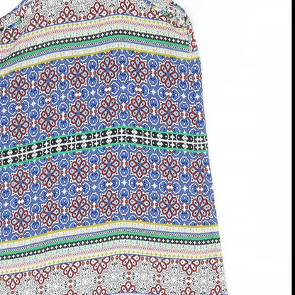 Womens UK Size 10 New Look Multicoloured Basic T-Shirt