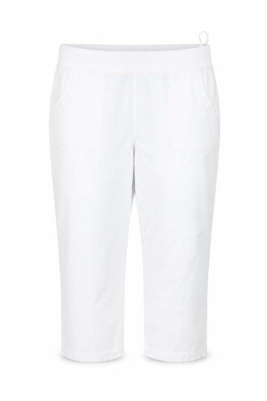 Womens UK Size 16 ISLE Regular Fit  White Trousers