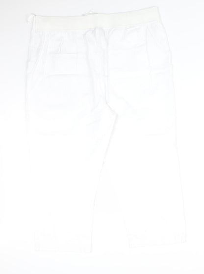 Womens UK Size 16 ISLE Regular Fit  White Trousers